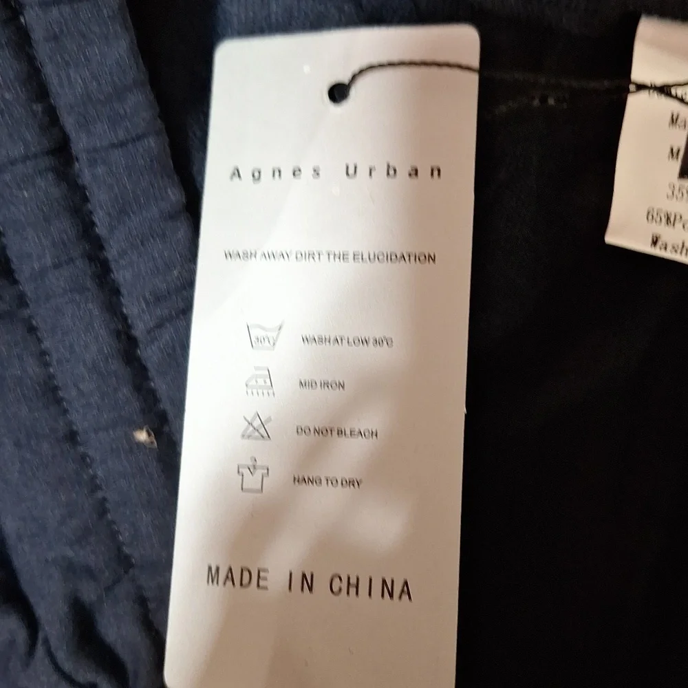 NWT Agnes urban jogging pants, medium weight, blue. XL